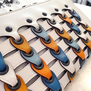 Brand NWT COACH Link 1941 Leather Accordion Wallet